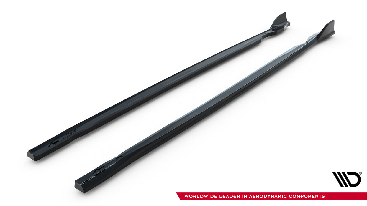 Maxton Design Side Skirts Diffusers V.4 Volkswagen Golf R  Mk8 / Mk8 Facelift