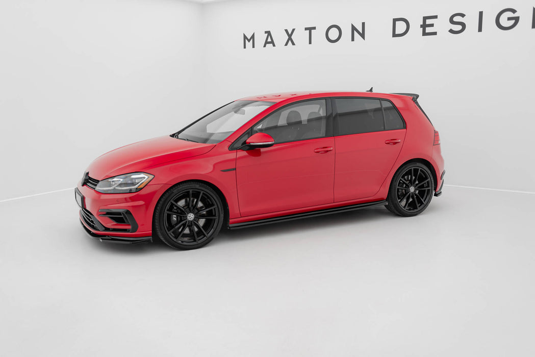 Maxton Design Side Skirts Diffusers V.4 Volkswagen Golf R / R-Line Mk7 Facelift