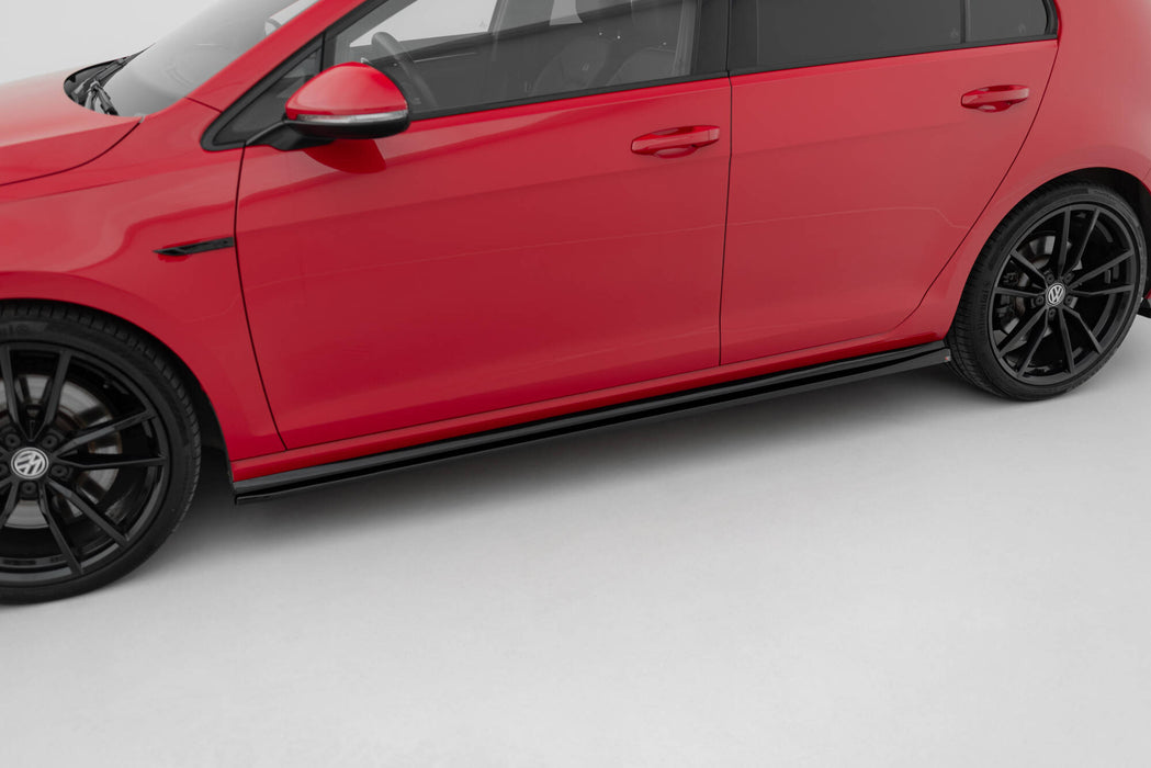 Maxton Design Side Skirts Diffusers V.4 Volkswagen Golf R / R-Line Mk7 Facelift
