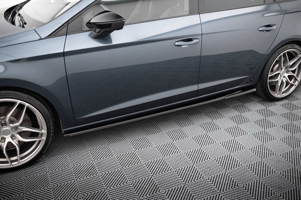 Maxton Design Side Skirts Diffusers V.5 Seat Leon Cupra / FR Mk3 / Mk3 Facelift