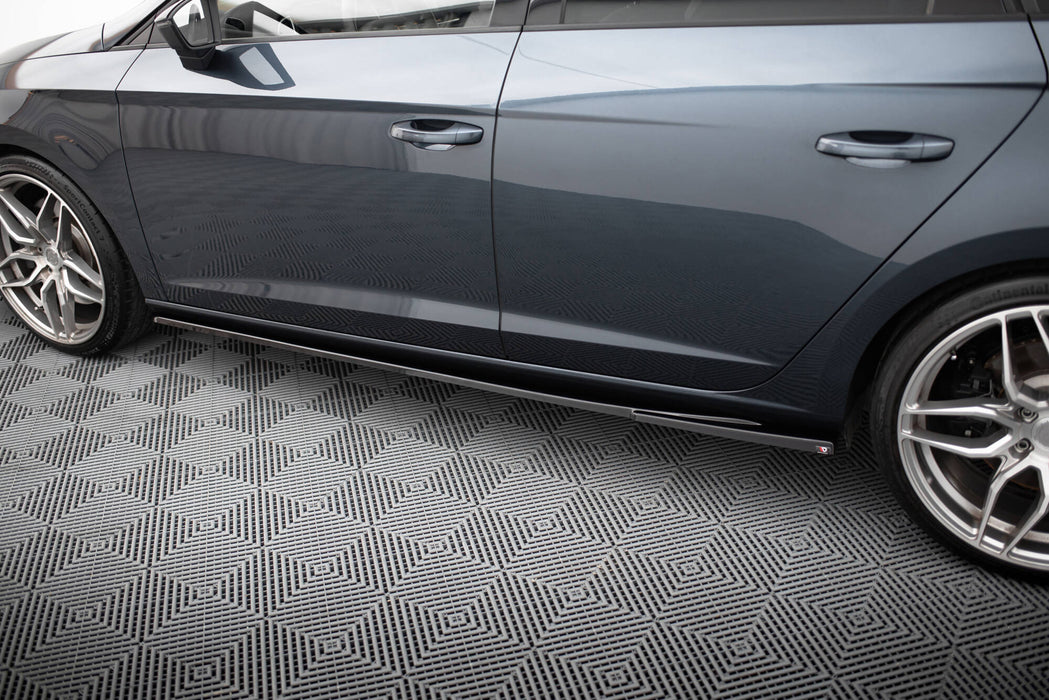Maxton Design Side Skirts Diffusers V.5 Seat Leon Cupra / FR Mk3 / Mk3 Facelift
