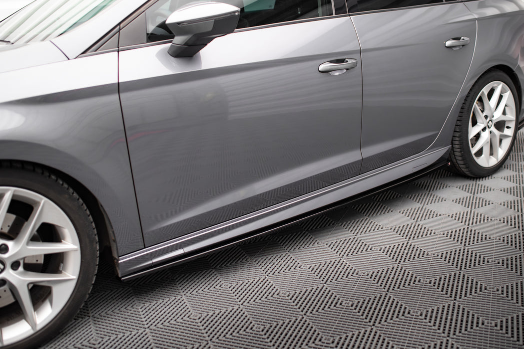 Maxton Design Side Skirts Diffusers V.5 Seat Leon Cupra / FR / Standard Mk3 / Mk3 Facelift