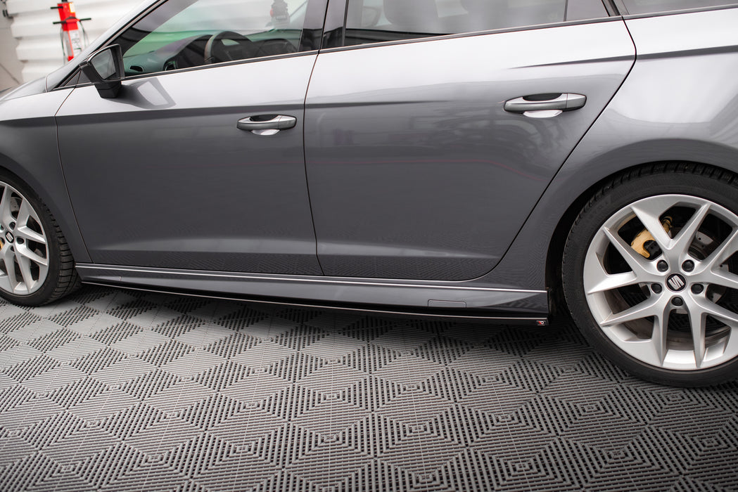 Maxton Design Side Skirts Diffusers V.5 Seat Leon Cupra / FR / Standard Mk3 / Mk3 Facelift