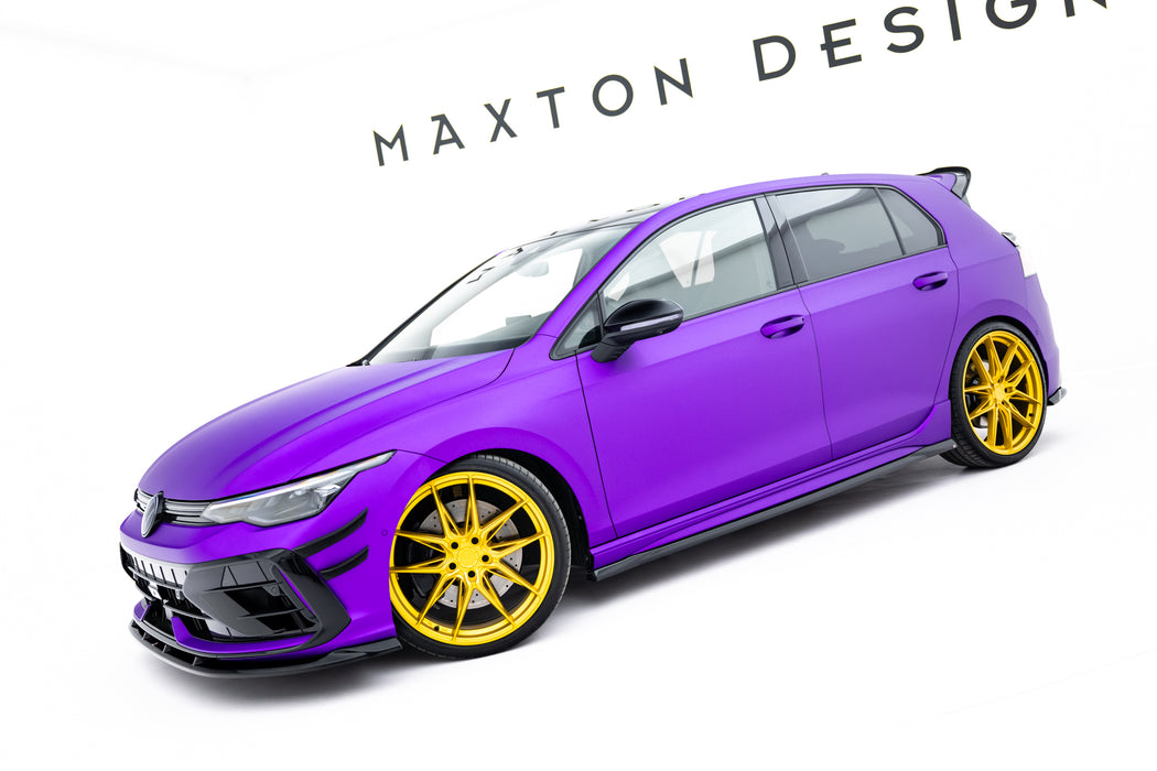 Maxton Design Side Skirts Diffusers V.5 Volkswagen Golf R  Mk8 / Mk8 Facelift