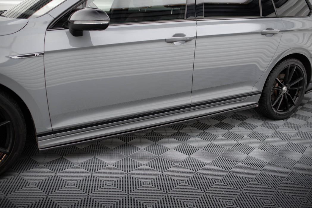 Maxton Design Side Skirts Diffusers Volkswagen Passat R-Line B8 Facelift