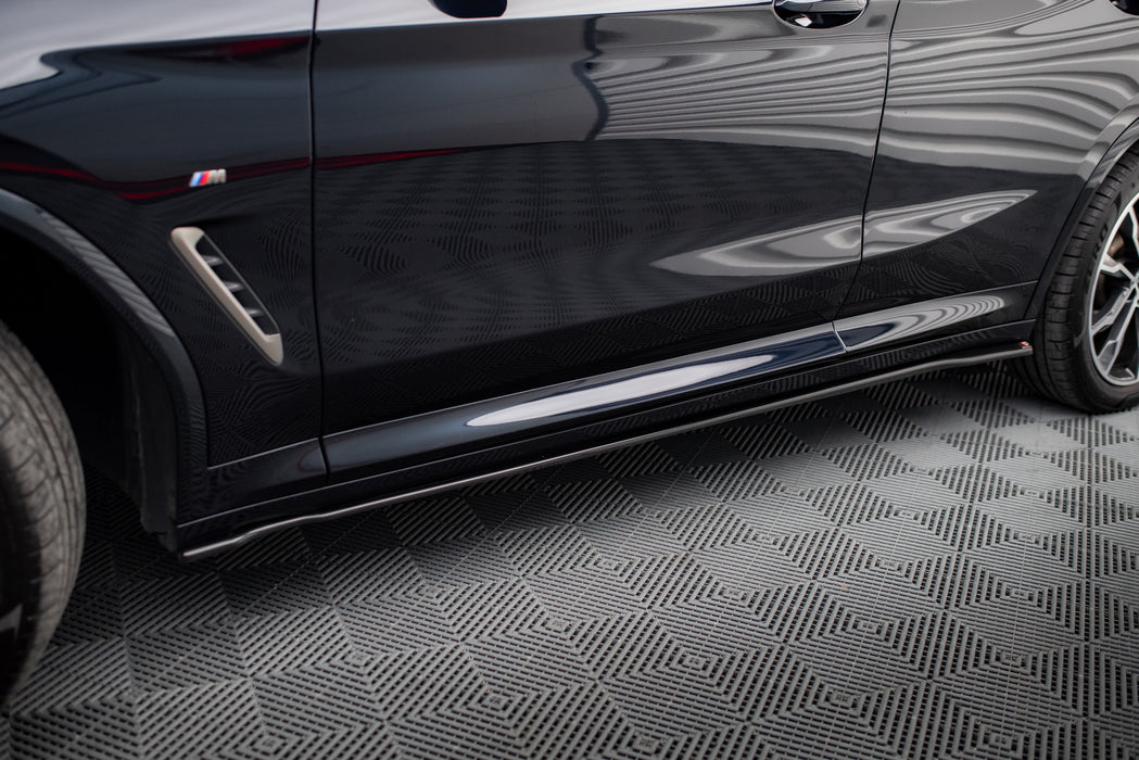 Maxton Design Side skirts Diffusers for BMW X4 M-Pack G02