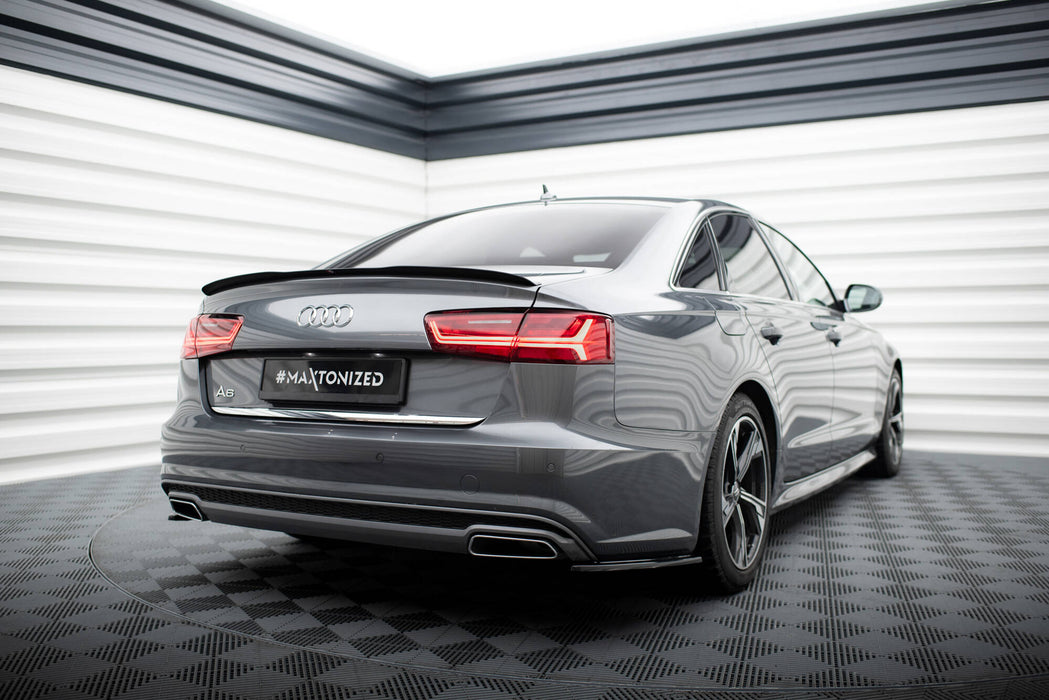 Maxton Design Spoiler Cap Audi A6 / A6 S-line / S6 Sedan C7 Facelift