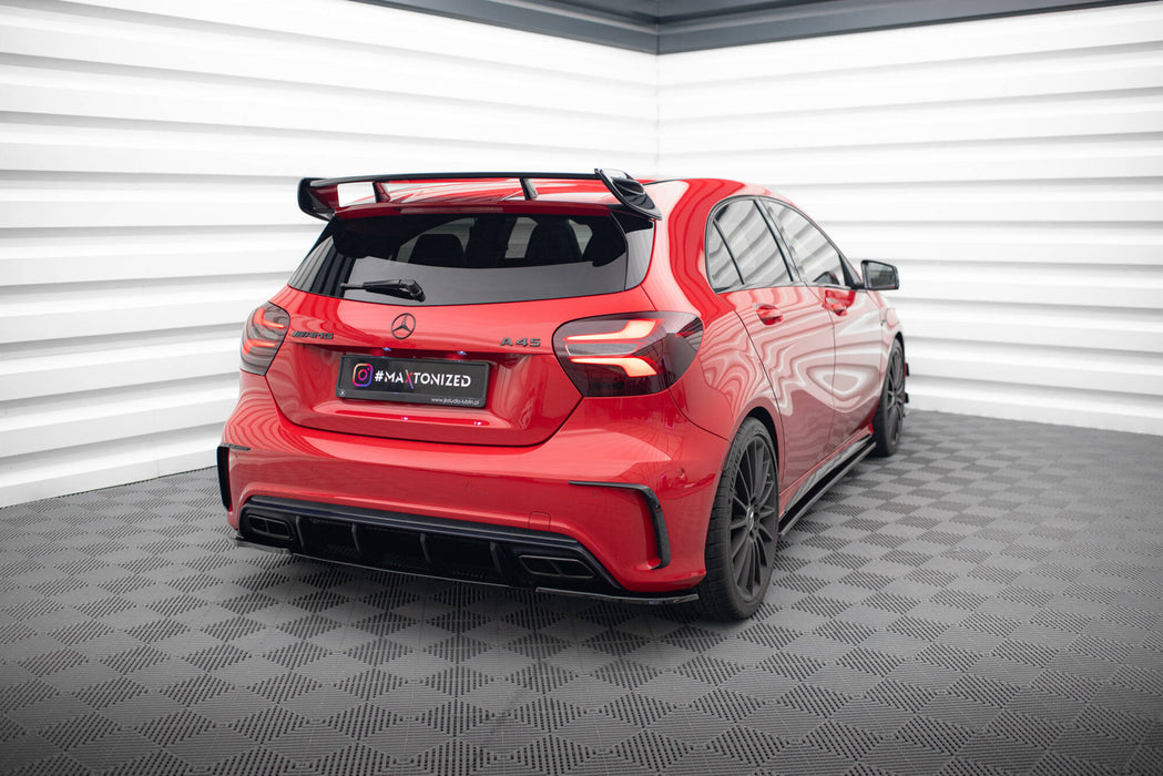 Maxton Design Spoiler Side Extensions Mercedes A W176 AMG Facelift
