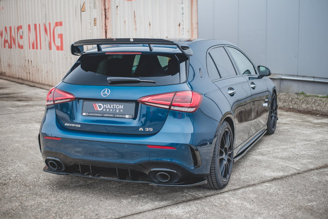 Maxton Design Spoiler Side Extensions Mercedes A35 AMG  Hatchback W177