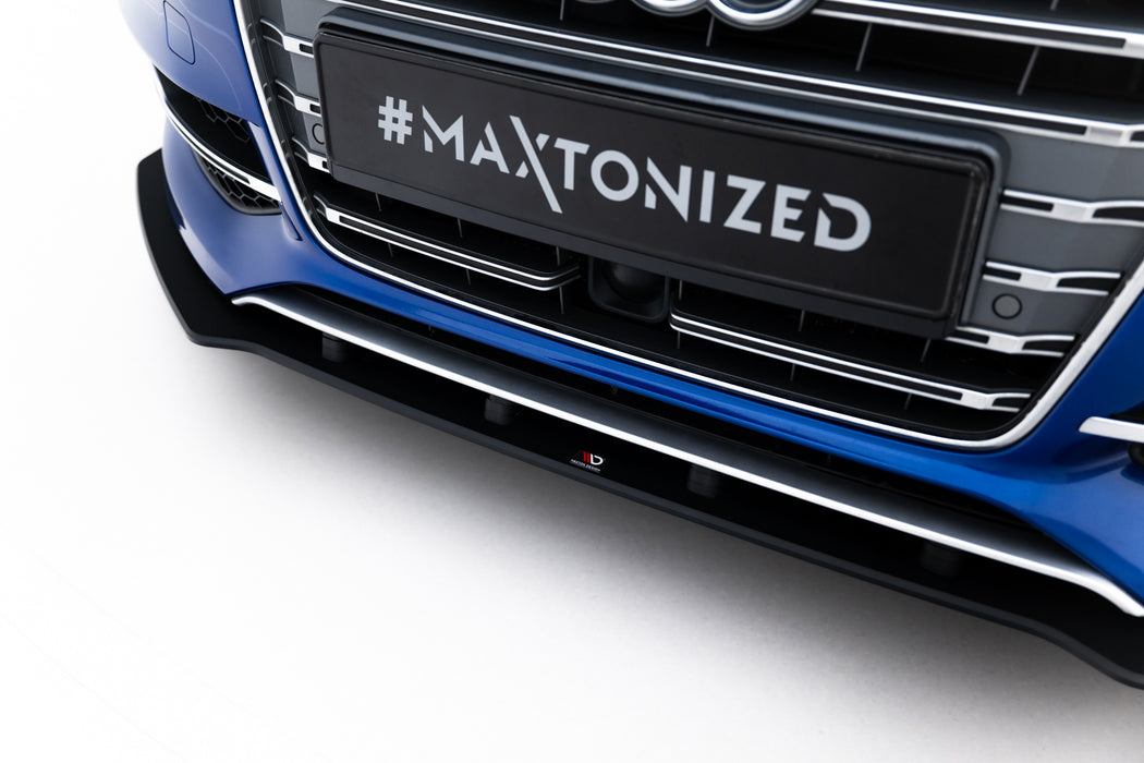 Maxton Design Street Pro Front Splitter Audi S3 / A3 S-Line Sedan 8V