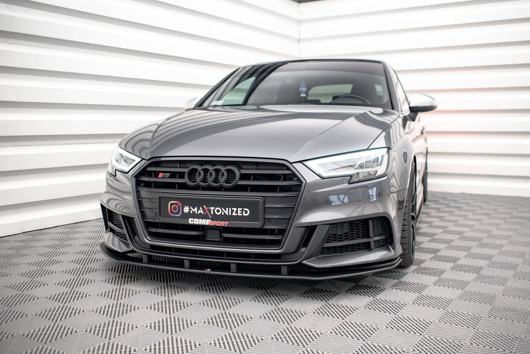 Maxton Design Street Pro Front Splitter Audi S3 / A3 S-Line Sportback 8V Facelift