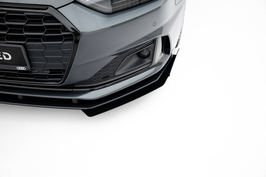 Maxton Design Street Pro Front Splitter + Flaps Audi A5 F5 Facelift