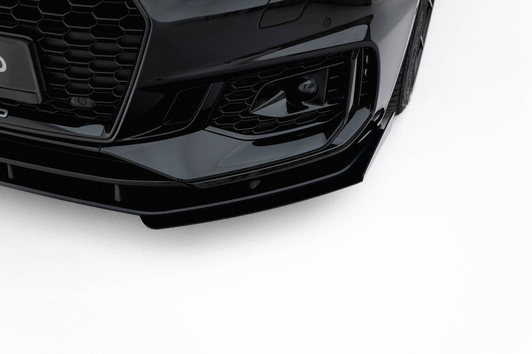 Maxton Design Street Pro Front Splitter + Flaps Audi RS5 Coupe / Sportback F5