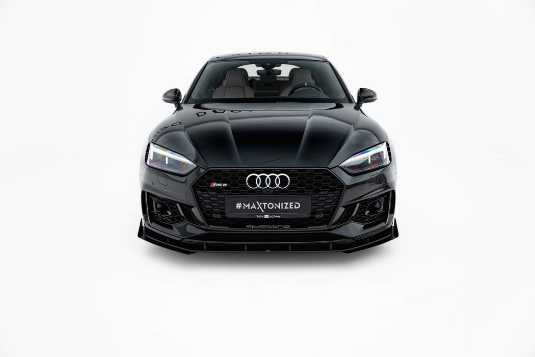 Maxton Design Street Pro Front Splitter + Flaps Audi RS5 Coupe / Sportback F5