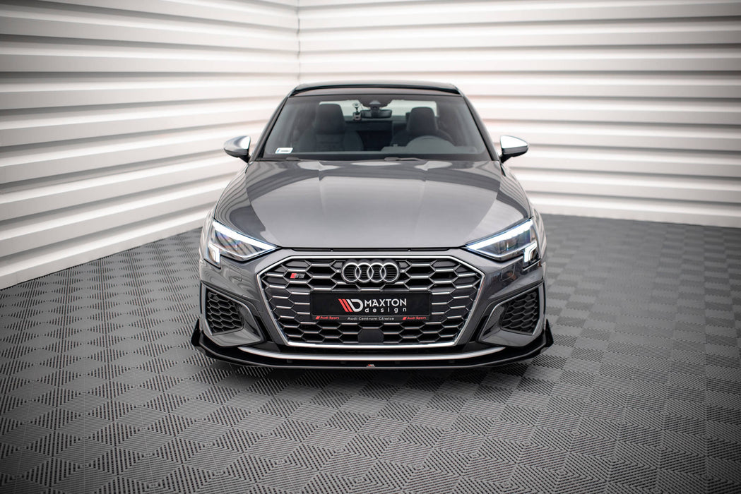 Maxton Design Street Pro Front Splitter + Flaps Audi S3 / A3 S-Line 8Y