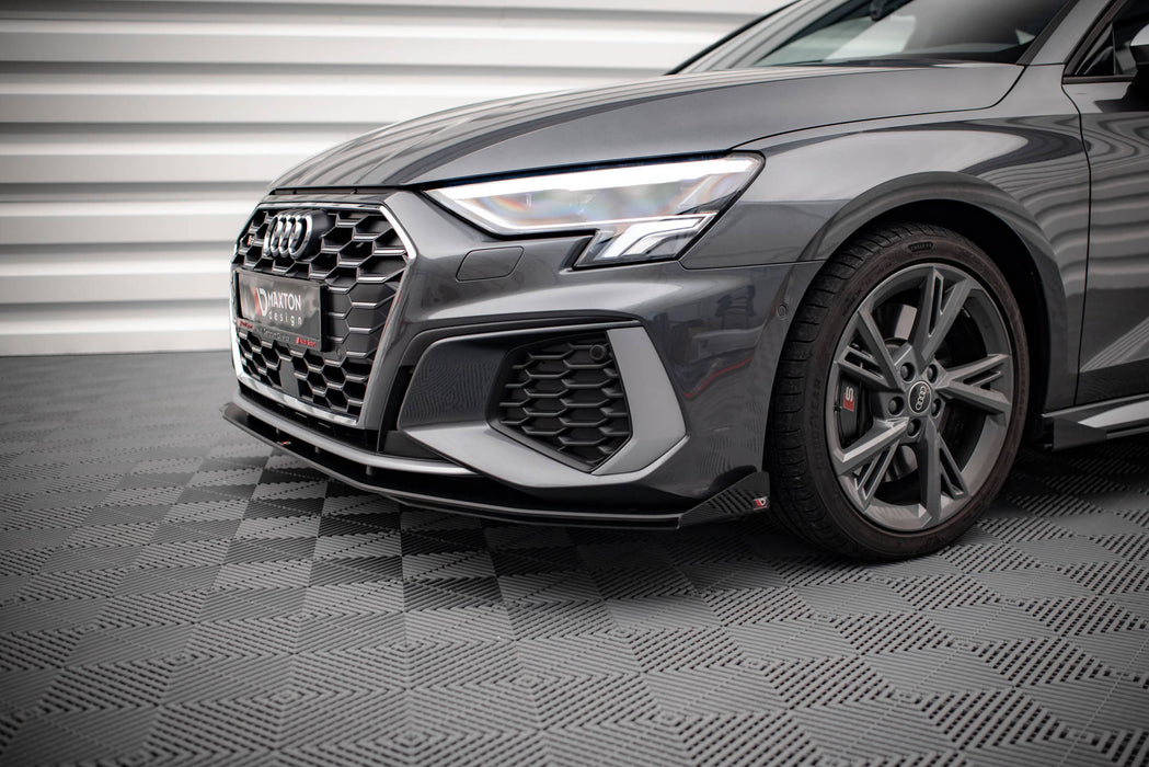 Maxton Design Street Pro Front Splitter + Flaps Audi S3 / A3 S-Line 8Y