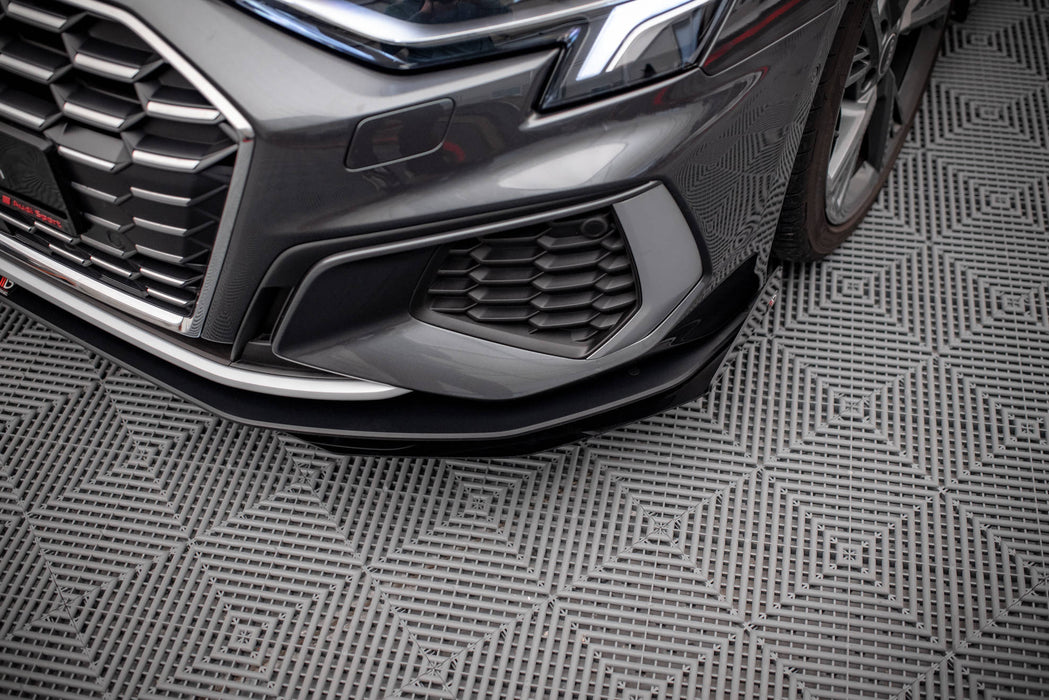 Maxton Design Street Pro Front Splitter + Flaps Audi S3 / A3 S-Line 8Y