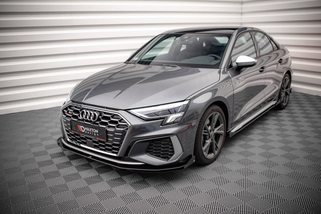 Maxton Design Street Pro Front Splitter + Flaps Audi S3 / A3 S-Line 8Y