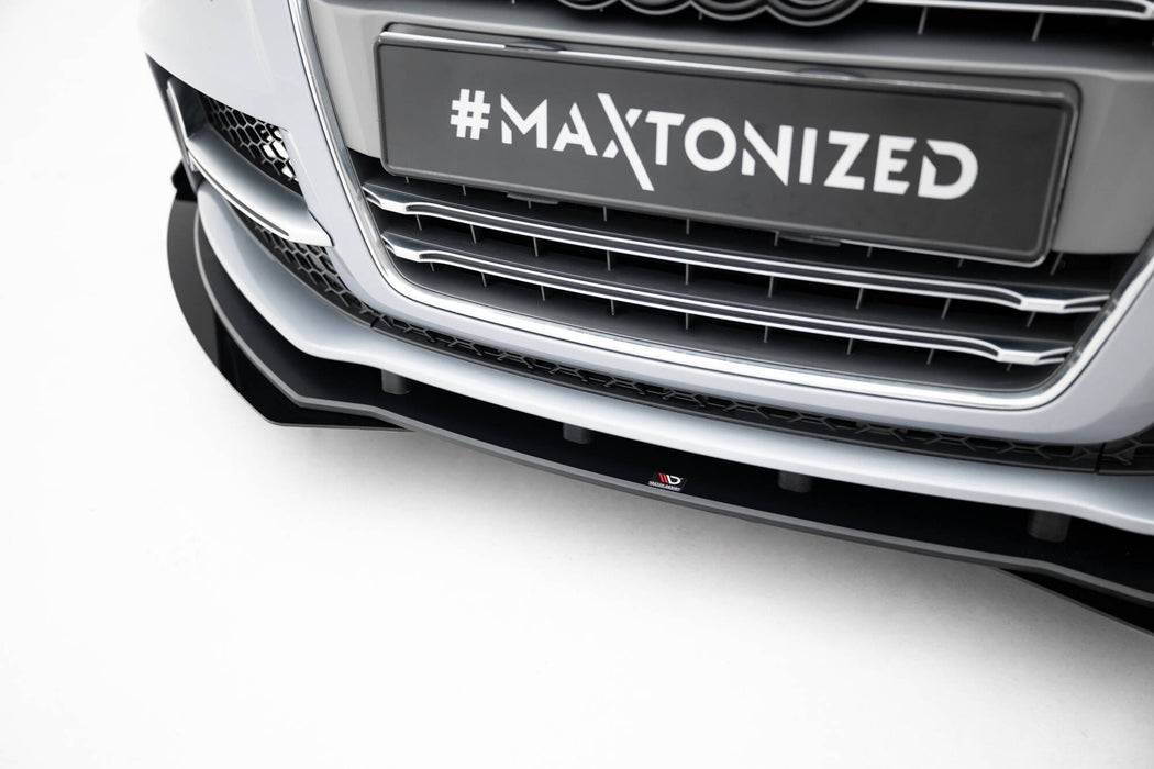 Maxton Design Street Pro Front Splitter + Flaps Audi TT S / TT S-Line 8J