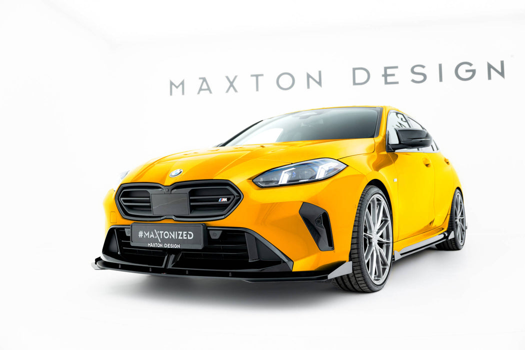 Maxton Design Street Pro Front Splitter + Flaps BMW 1 M-Pack F70