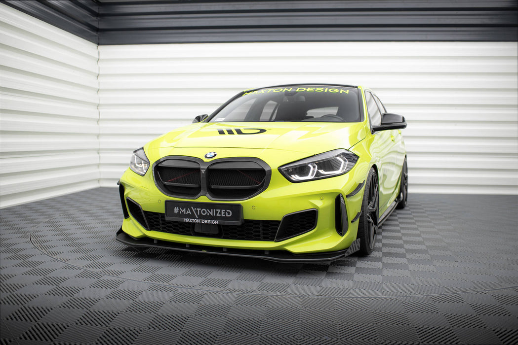 Maxton Design Street Pro Front Splitter + Flaps BMW 1 M-Pack / M135i / 128ti F40