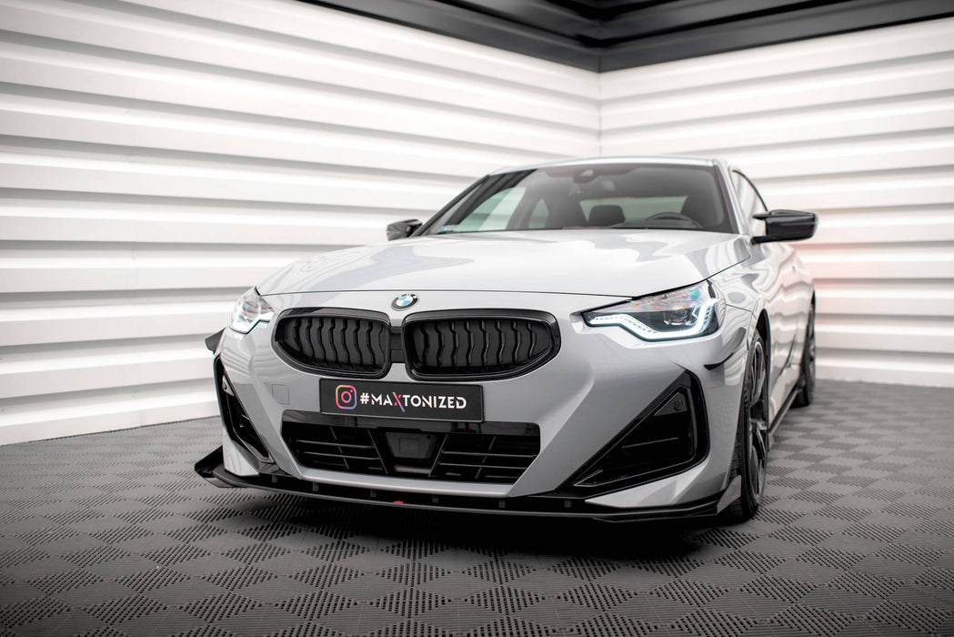 Maxton Design Street Pro Front Splitter + Flaps BMW 2 Coupe M-Pack / M240i G42