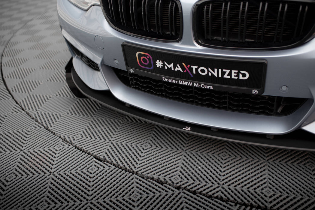 Maxton Design Street Pro Front Splitter + Flaps BMW 4 Coupe / Gran Coupe / Cabrio M-Pack F32 / F36 / F33