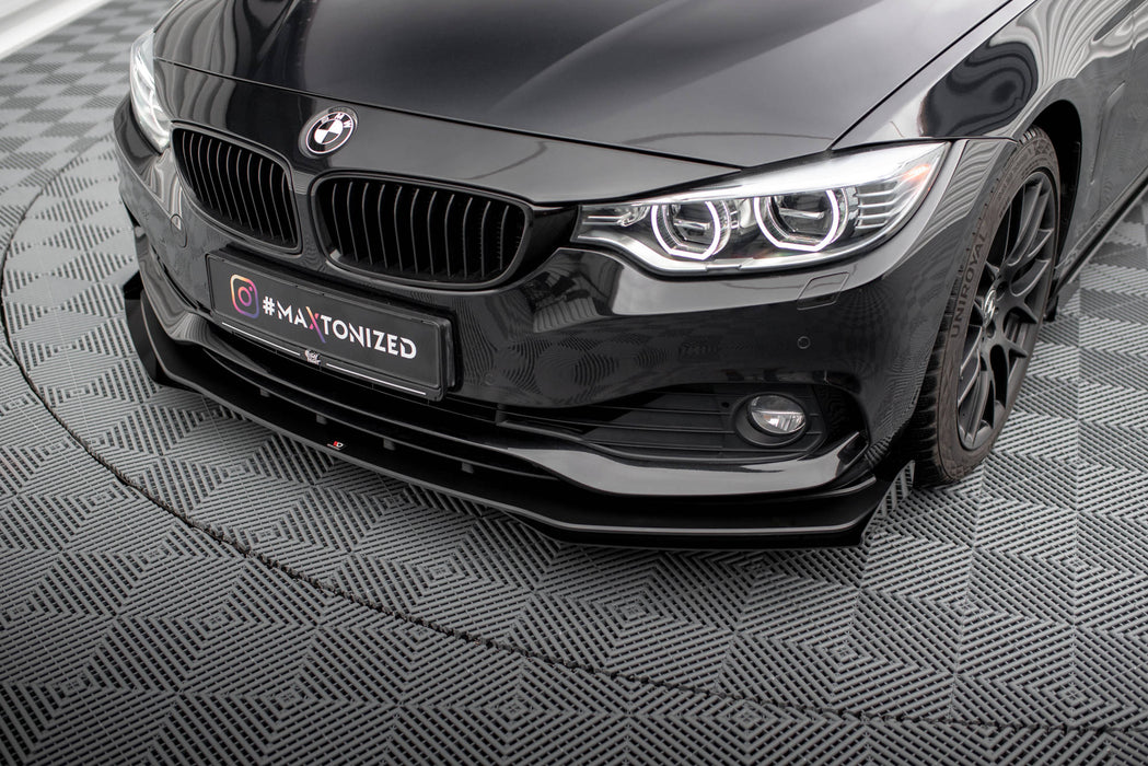 Maxton Design Street Pro Front Splitter + Flaps BMW 4 Gran Coupe F36
