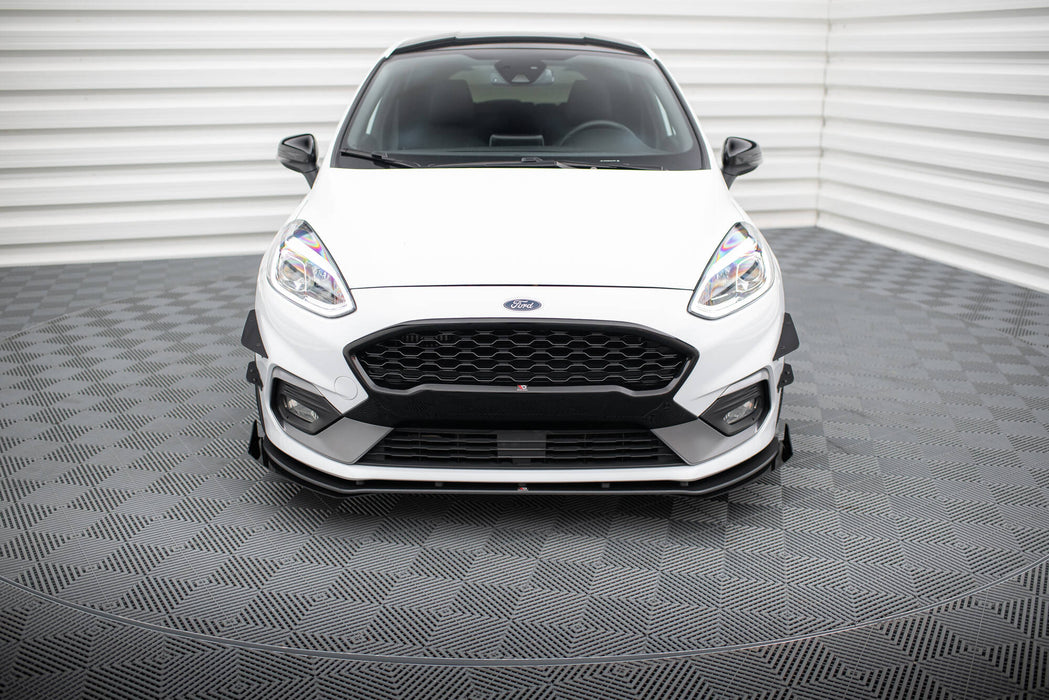 Maxton Design Street Pro Front Splitter + Flaps Ford Fiesta Mk8 ST / ST-Line