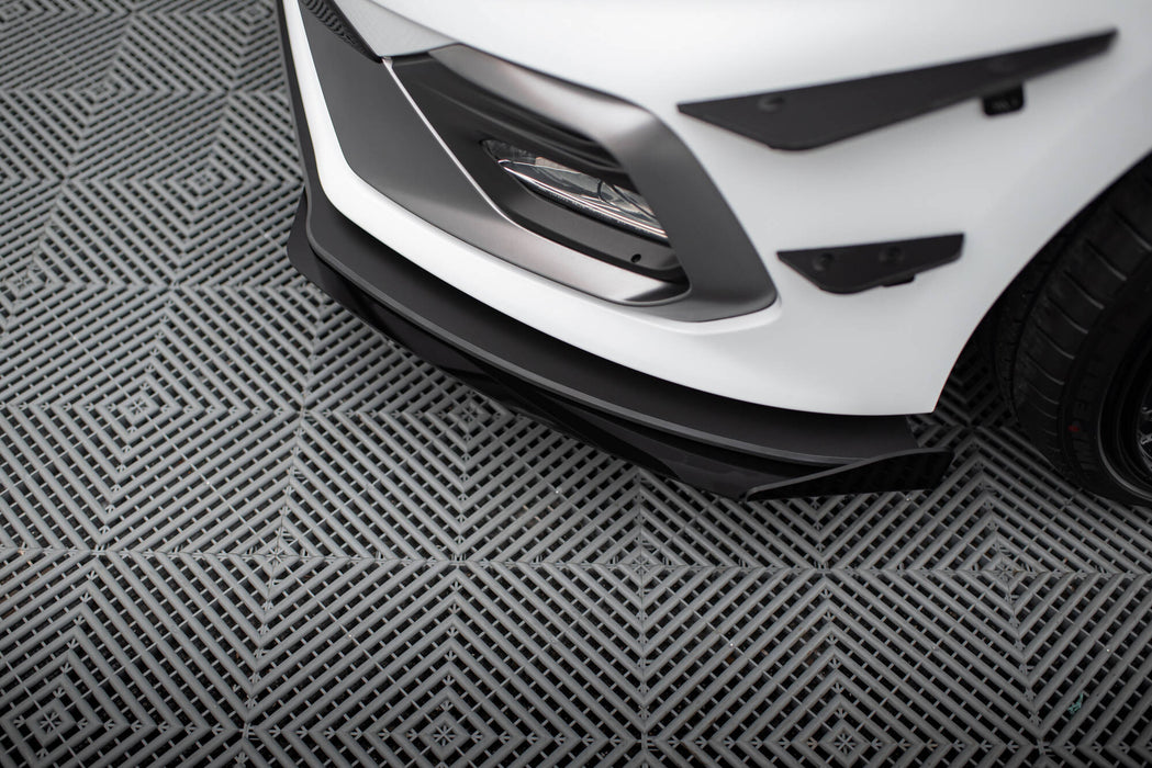 Maxton Design Street Pro Front Splitter + Flaps Ford Fiesta Mk8 ST / ST-Line