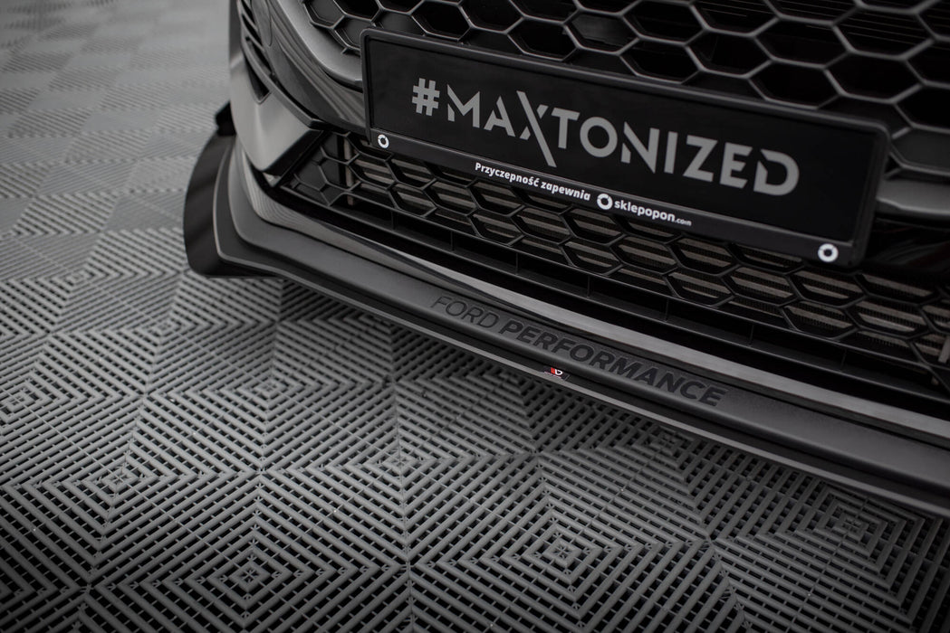 Maxton Design Street Pro Front Splitter + Flaps Ford Fiesta ST Mk8 Facelift