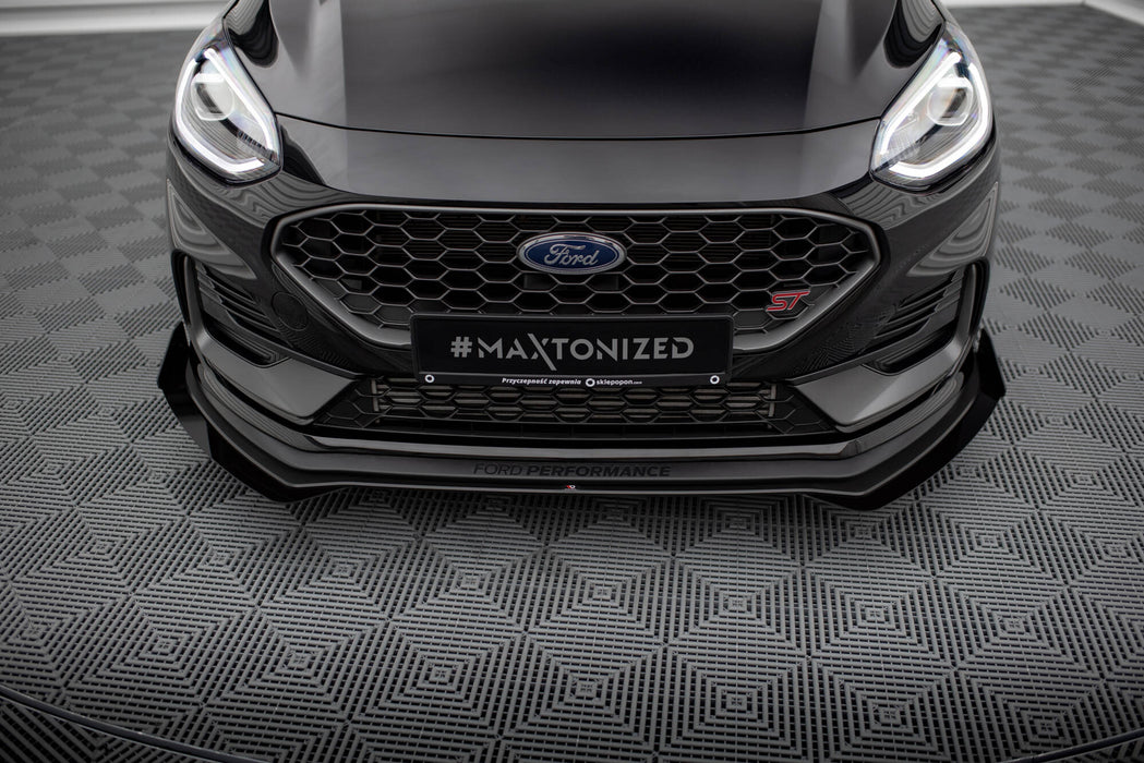 Maxton Design Street Pro Front Splitter + Flaps Ford Fiesta ST Mk8 Facelift