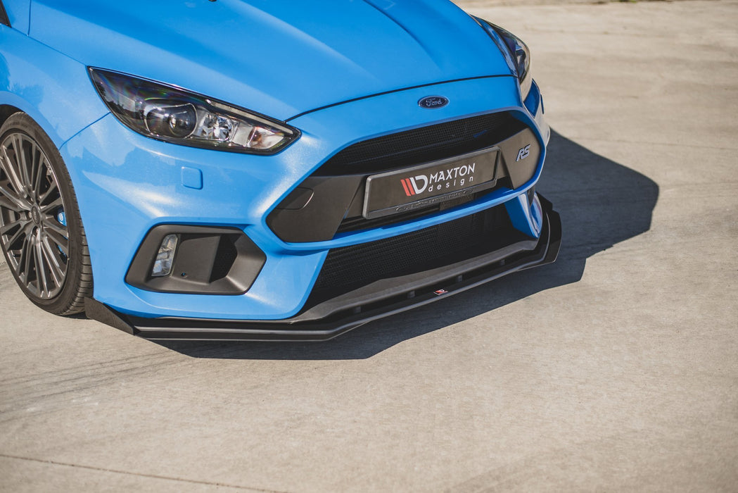Maxton Design Street Pro Front Splitter + Flaps Ford Focus RS Mk3