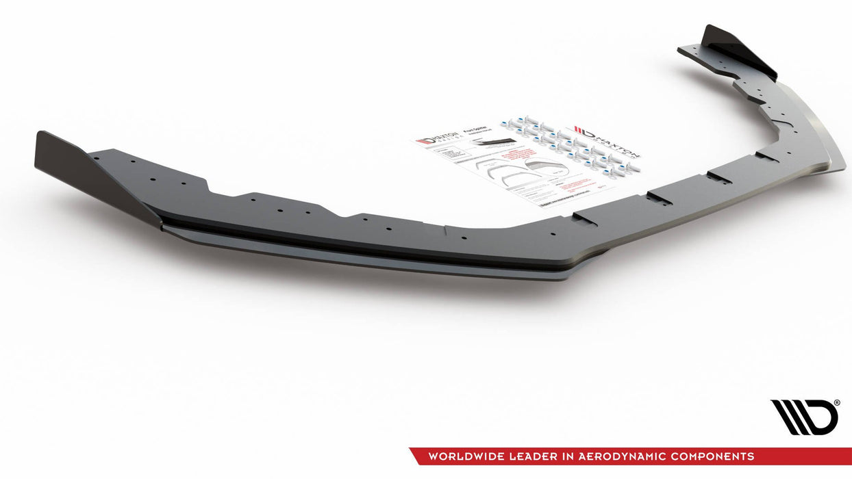 Maxton Design Street Pro Front Splitter + Flaps Ford Focus RS Mk3