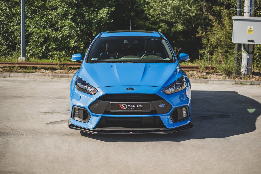 Maxton Design Street Pro Front Splitter + Flaps Ford Focus RS Mk3