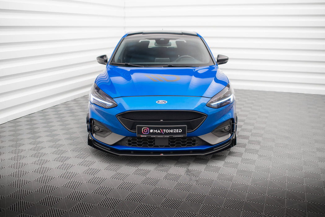 Maxton Design Street Pro Front Splitter + Flaps Ford Focus ST / ST-Line Mk4