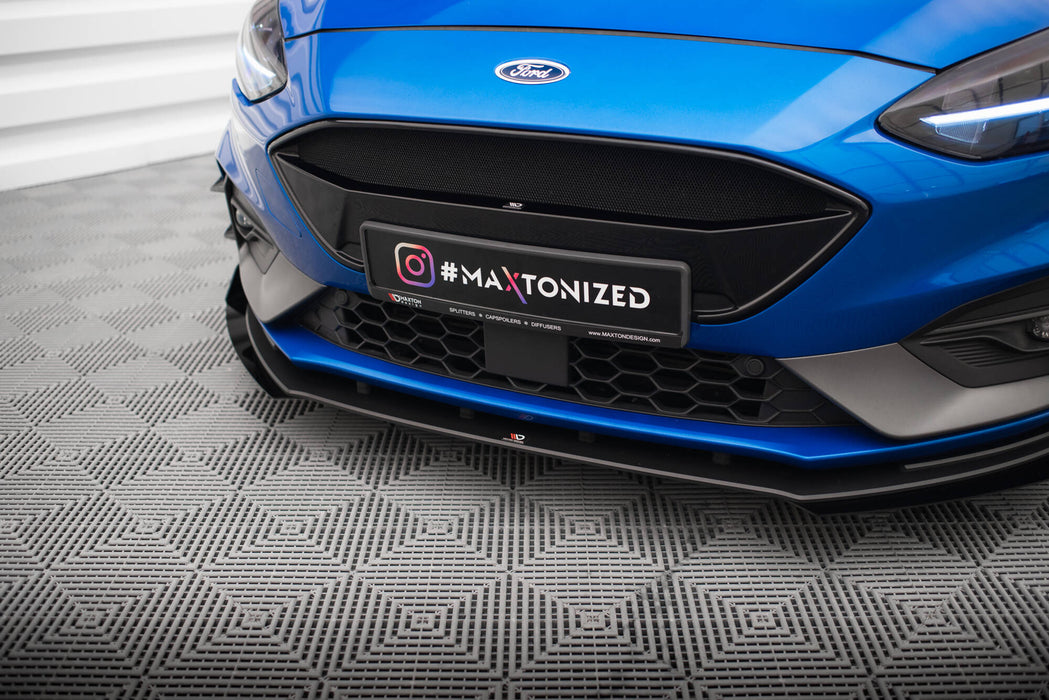 Maxton Design Street Pro Front Splitter + Flaps Ford Focus ST / ST-Line Mk4