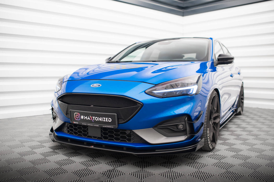 Maxton Design Street Pro Front Splitter + Flaps Ford Focus ST / ST-Line Mk4