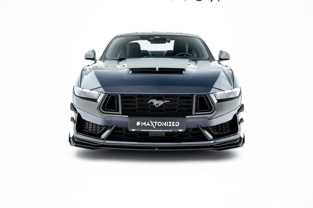 Street Pro Front Splitter + Flaps Ford Mustang Dark Horse Mk7