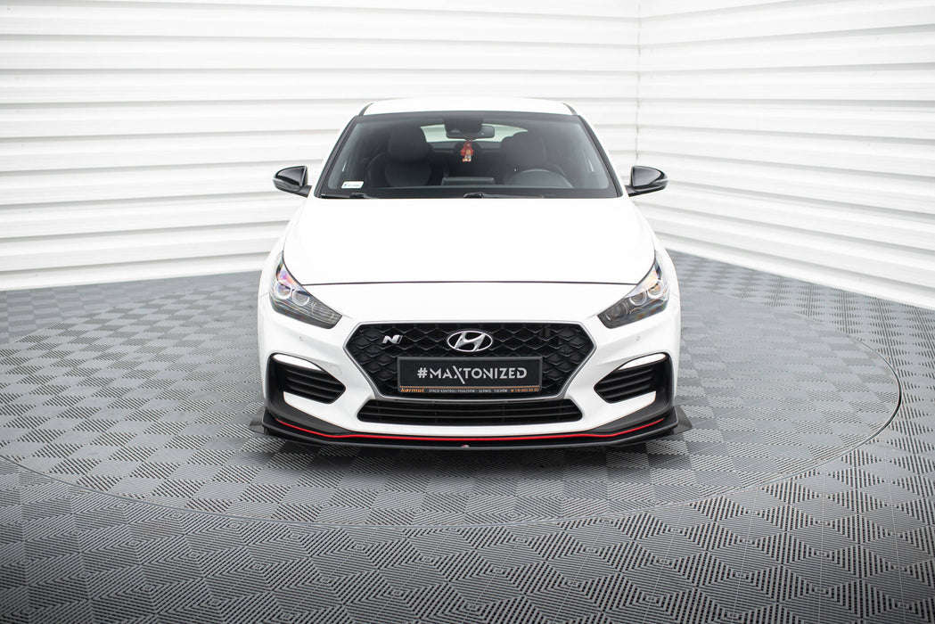 Maxton Design Street Pro Front Splitter + Flaps Hyundai I30 N Mk3 Hatchback / Fastback