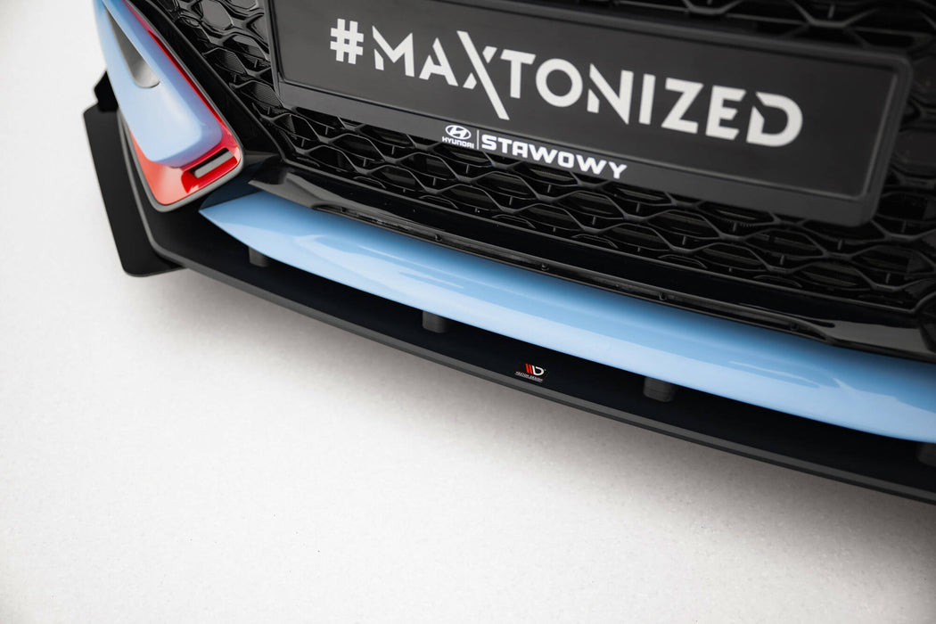 Maxton Design Street Pro Front Splitter + Flaps Hyundai Veloster N Mk2