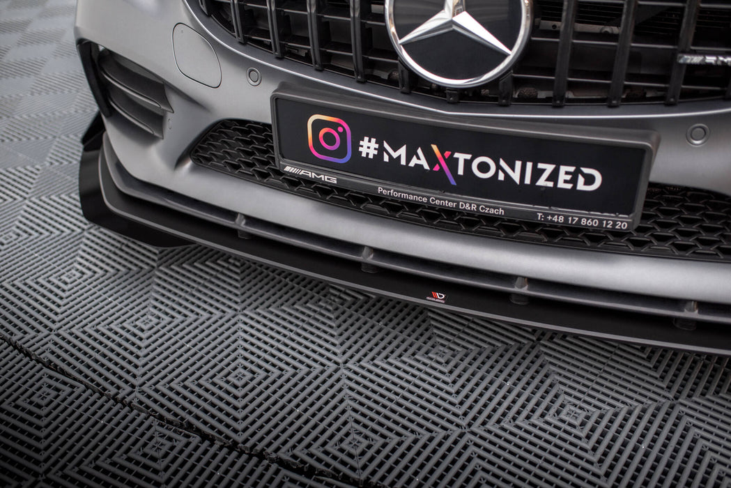 Maxton Design Street Pro Front Splitter + Flaps Mercedes-AMG C43 Coupe / Cabrio C205  Facelift / A205 Facelift