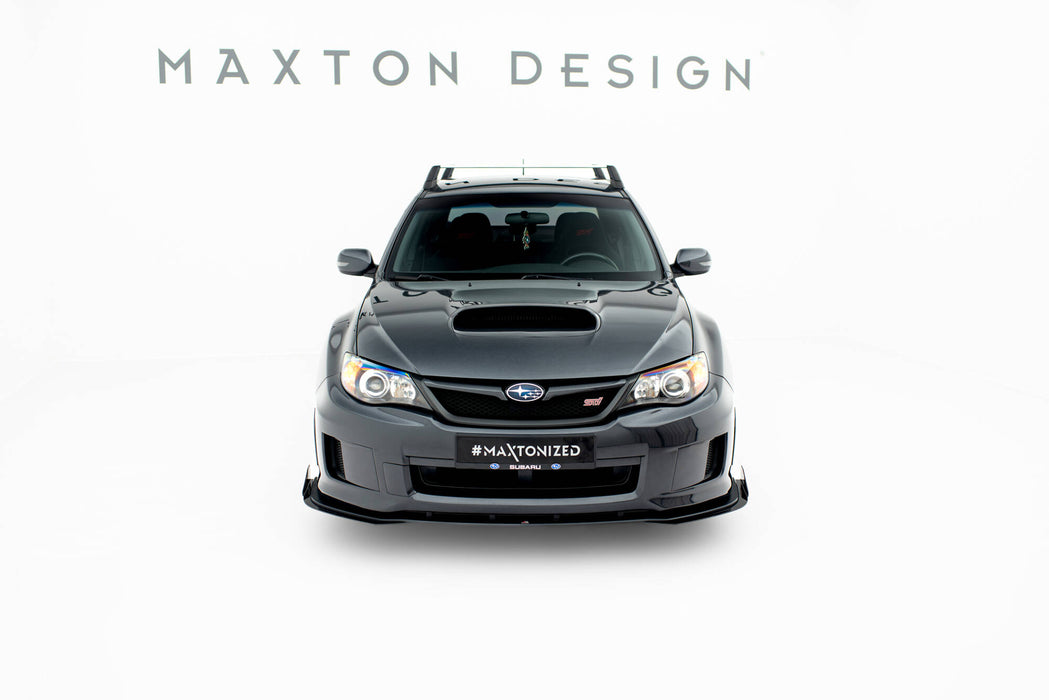 Maxton Design Street Pro Front Splitter + Flaps Subaru Impreza WRX STI Mk3 Facelift