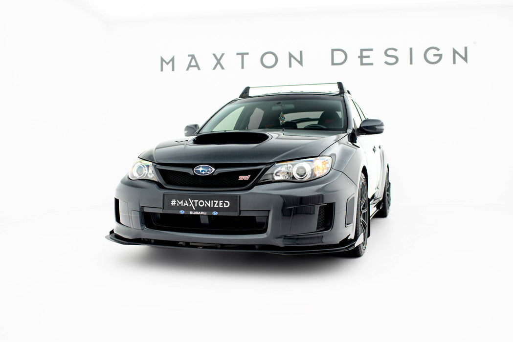 Maxton Design Street Pro Front Splitter + Flaps Subaru Impreza WRX STI Mk3 Facelift