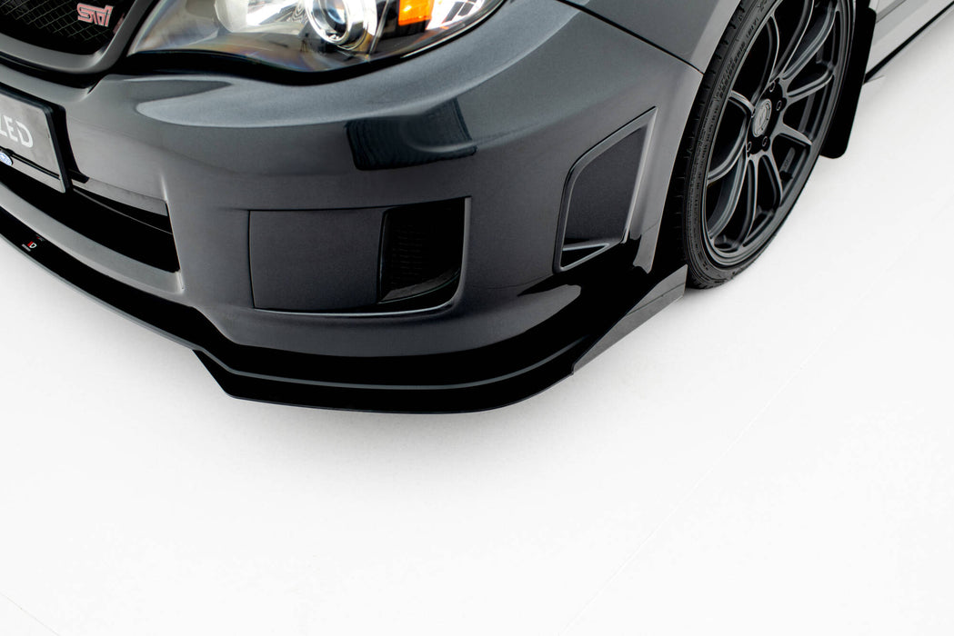 Maxton Design Street Pro Front Splitter + Flaps Subaru Impreza WRX STI Mk3 Facelift