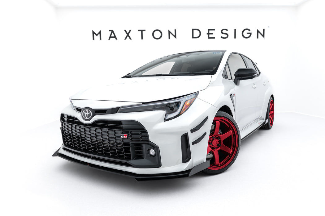 Maxton Design Street Pro Front Splitter + Flaps Toyota GR Corolla Mk12