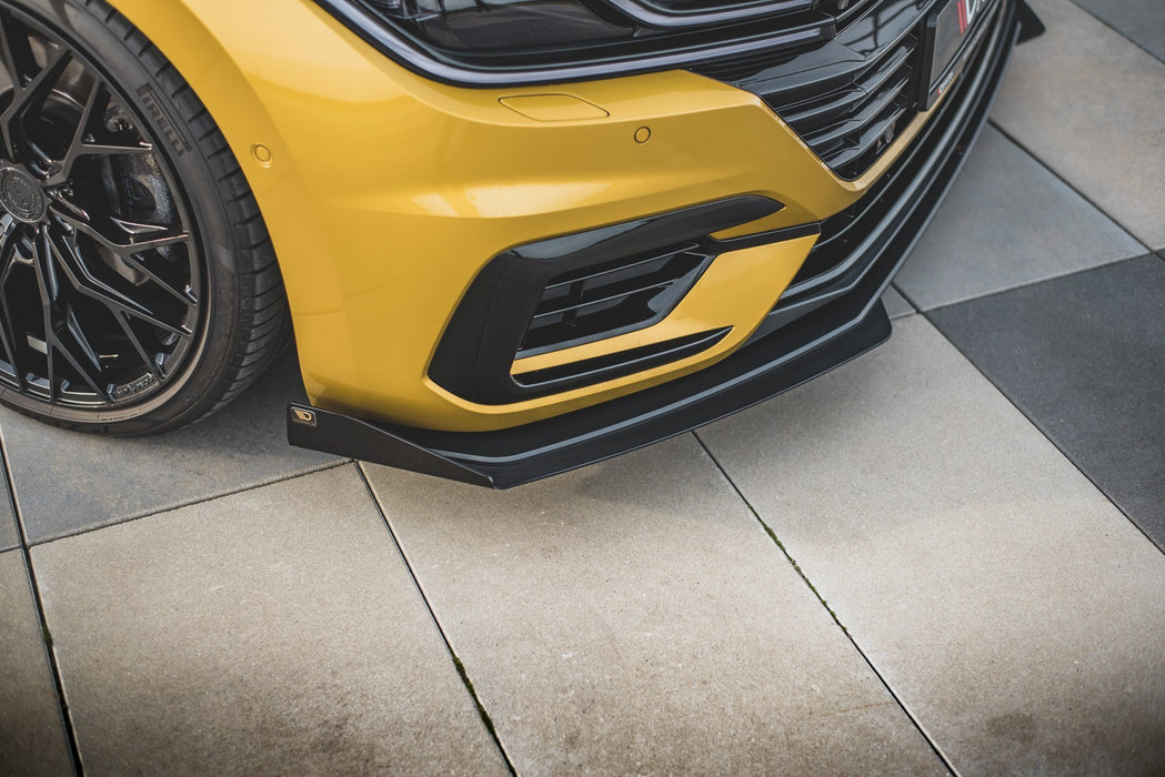 Maxton Design Street Pro Front Splitter + Flaps Volkswagen Arteon R-Line