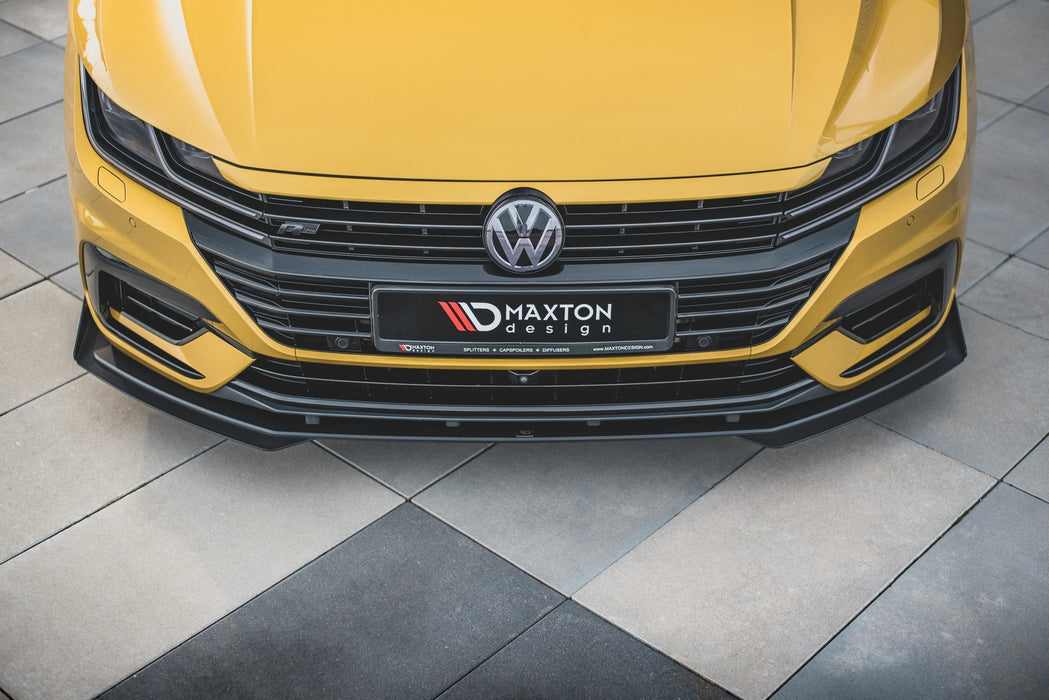 Maxton Design Street Pro Front Splitter + Flaps Volkswagen Arteon R-Line