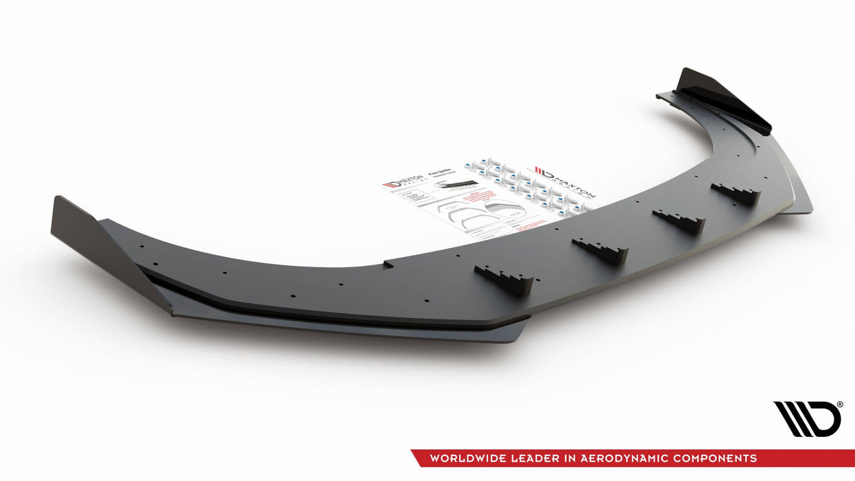 Maxton Design Street Pro Front Splitter + Flaps Volkswagen Golf GTI Clubsport Mk8