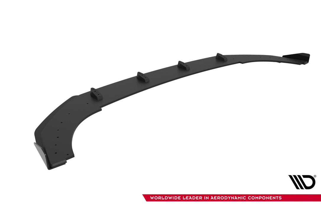 Maxton Design Street Pro Front Splitter + Flaps Volkswagen Golf GTI Clubsport Mk8 Facelift